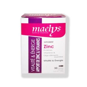maelys zinc vitamines b vitalite 30 gélules