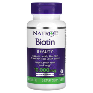 Natrol Biotin 10 000mcg Maximum Strength - 100 Comprimés