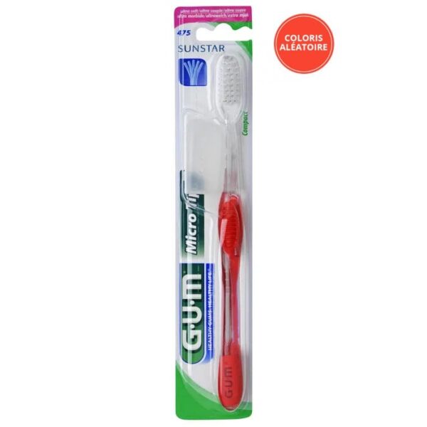 GUM Micro tip brosse à dents extra souple compacte 475