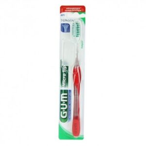 GUM Micro tip brosse à dents souple compacte 471