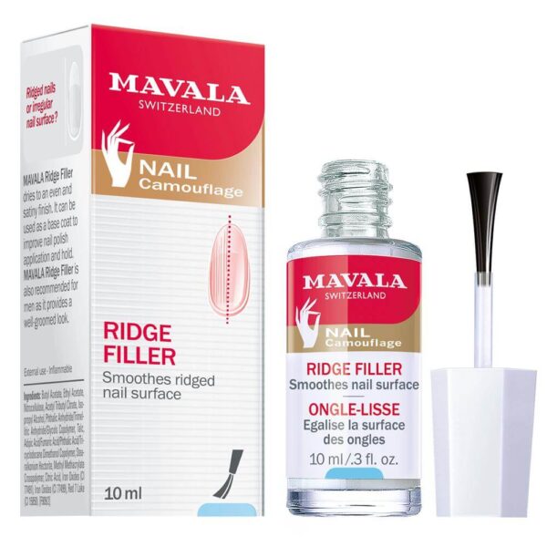 MAVALA NAIL RIDGE FILLER ONGLE LISSE CAMOUFLAGE BOUCLIER DE L'ONGLE 10ML