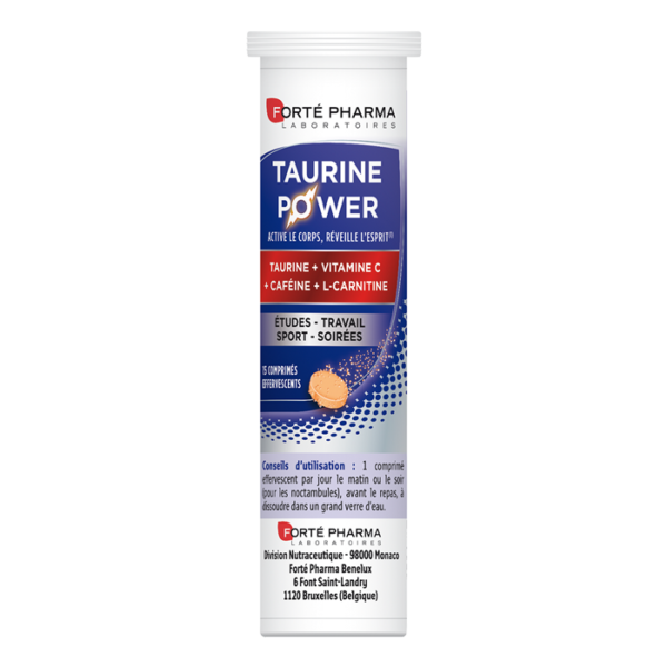 Forté Pharma Taurine Power 15 Comprimés Effervescents
