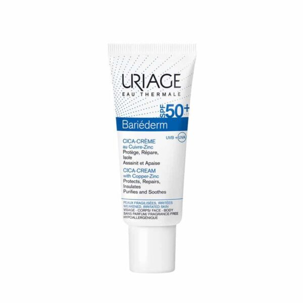 Uriage Bariéderm Cica-Crème SPF50+ 40ml au Cuivre-Zinc